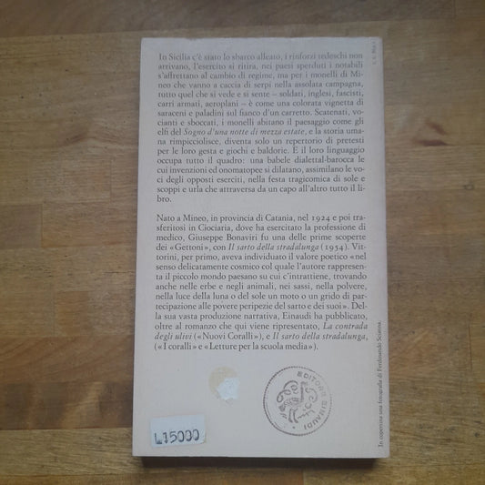 IL FIUME DI PIETRA. GIUSEPPE BONAVIRI. EINAUDI EDITORE. COLLANA: NUOVI CORALLI 230. 1° EDIZIONE 1979.