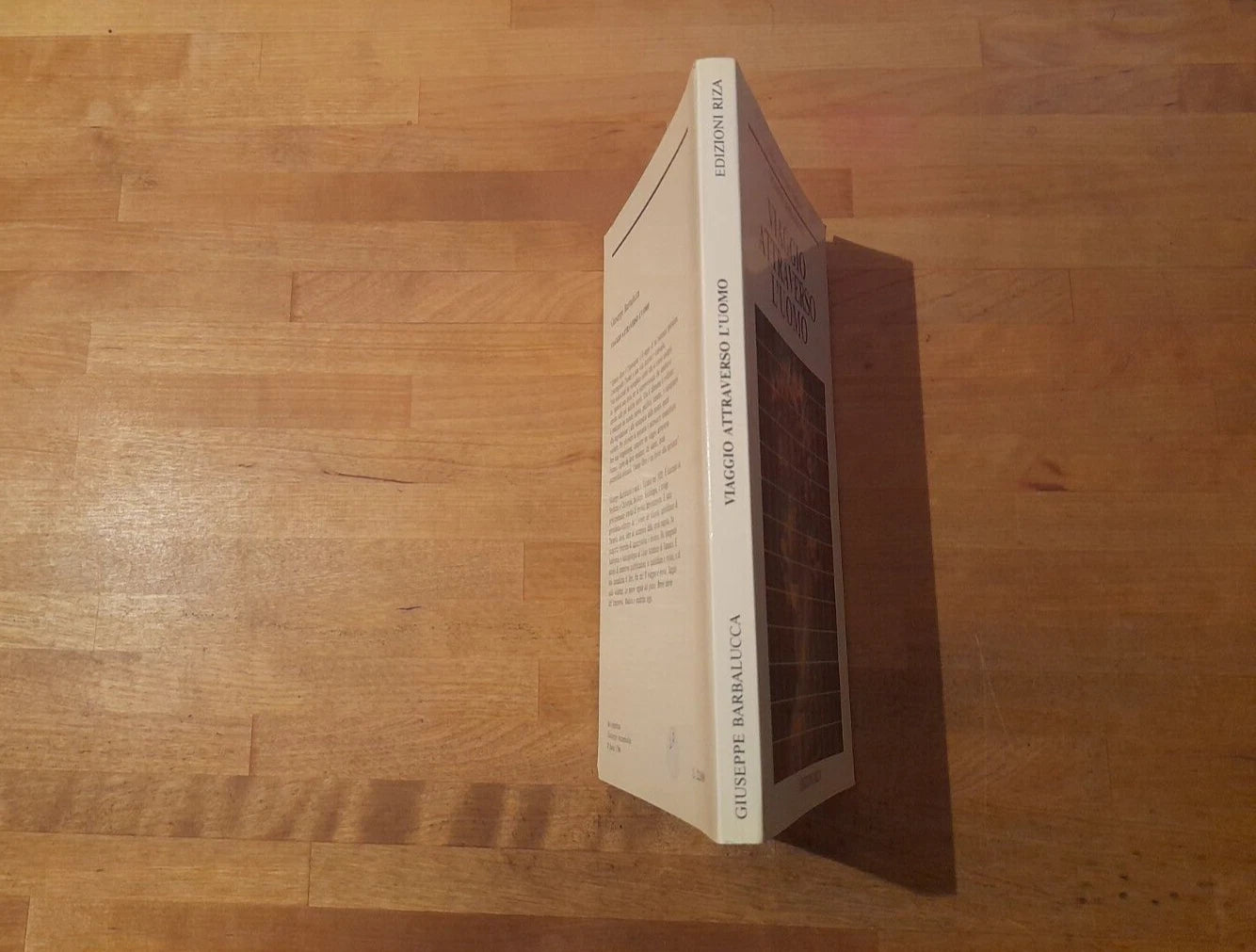 VIAGGIO ATTRAVERSO L'UOMO. GIUSEPPE BARBALUCCA. EDIZIONI RIZA. 1° EDIZIONE 1988. COLLANA: RICERCA E STUDIO 6.
