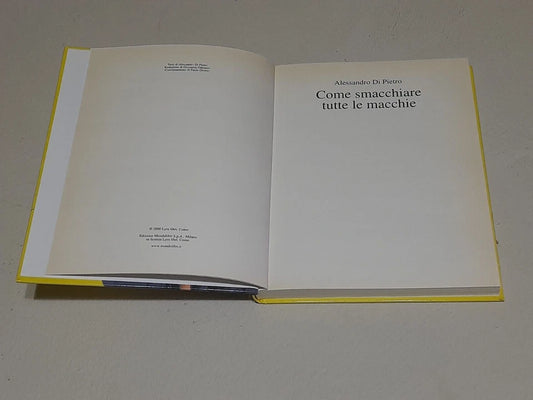 COME SMACCHIARE TUTTE LE MACCHIE. ALESSANDRO DI PIETRO. EDIZIONE MONDOLIBRI SU LICENZA LYRA 2001. COLLANA: CASA SANA & SICURA.