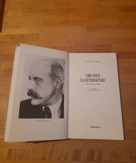CHE COS’E’ LA LETTERATURA?. CHARLES DU BOS. A CURA DI ADRIANO MARCHETTI. PANOZZO EDITORE. 1° EDIZIONE 1996. COLLANA: IN FRANCHIGIA II.