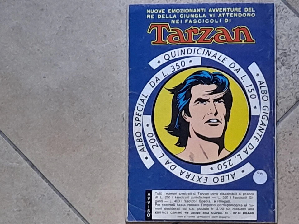 TARZAN. IL RITORNO. PERIODICO QUINDICINALE N°59. 1° DICEMBRE 1972. EDGAR RICE BURROUGHS. EDITRICE CINISIO.