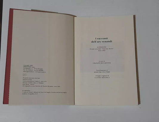 I RACCONTI DELL'ARS VENANDI VOLUME 3. GRAZIANO RICCADONNA. GREENTIME EDIZIONI. 3° EDIZIONE 2005.