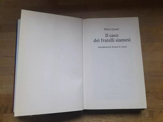IL CASO DEI FRATELLI SIAMESI. ELLERY QUEEN. EDIZIONE CDE 1995. COLLANA: DELITTI D'AUTORE.