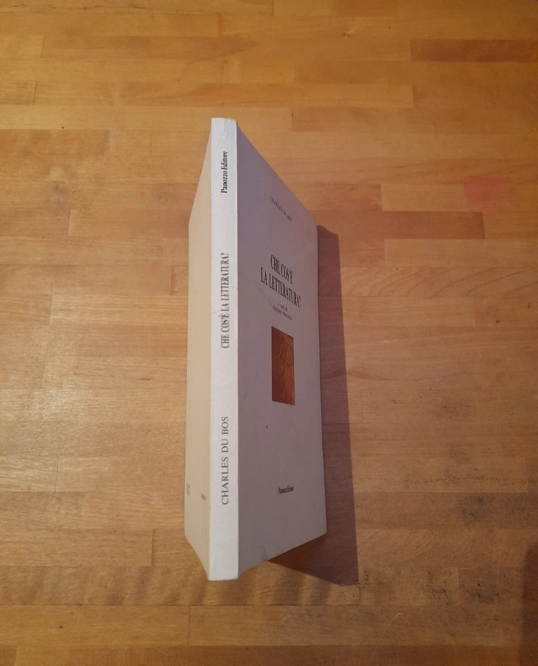 CHE COS’E’ LA LETTERATURA?. CHARLES DU BOS. A CURA DI ADRIANO MARCHETTI. PANOZZO EDITORE. 1° EDIZIONE 1996. COLLANA: IN FRANCHIGIA II.