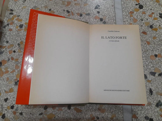 IL LATO FORTE E IL LATO DEBOLE. CAMILLA CEDERNA. MONDADORI EDITORE. 1° EDIZIONE 1992. COLLANA: INGRANDIMENTI.