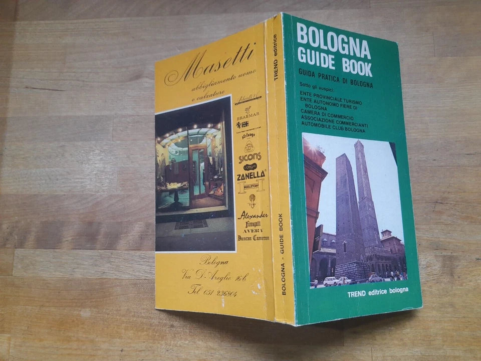 BOLOGNA GUIDE BOOK. GUIDA PRATICA DI BOLOGNA. TREND EDITRICE. 1° EDIZIONE 1978. ITALIANO-INGLESE-FRANCESE-TEDESCO.