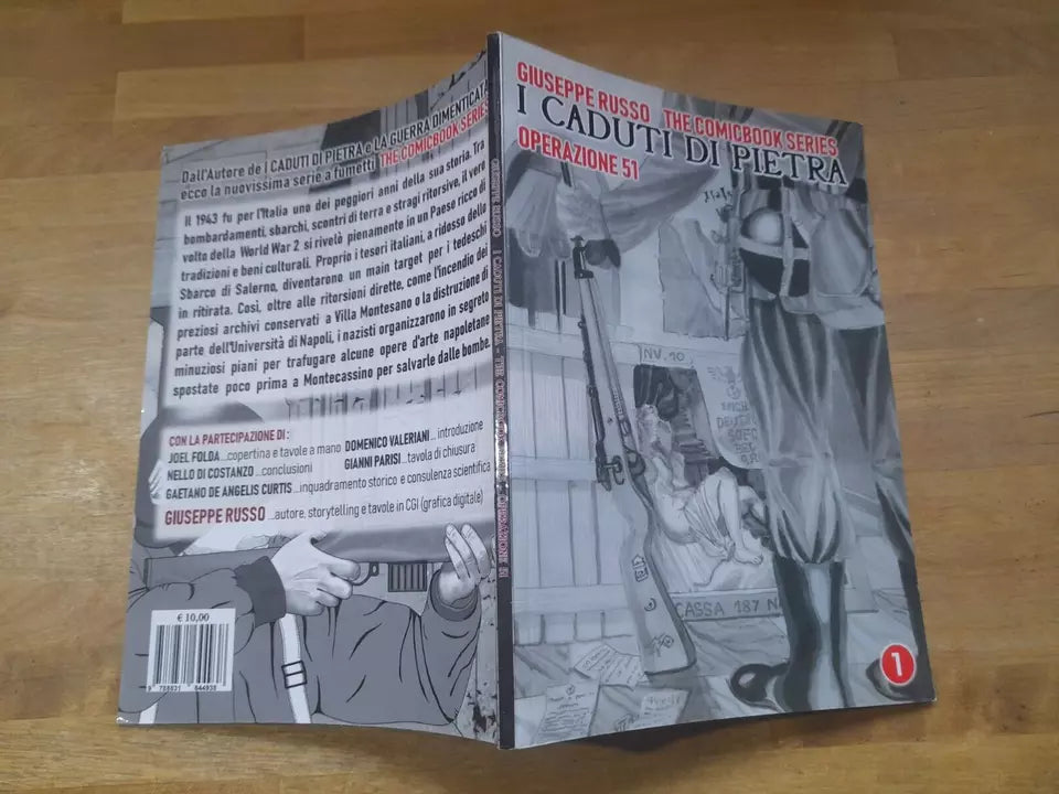 I CADUTI DI PIETRA. OPERAZIONE 51. GIUSEPPE RUSSO. THE COMICBOOK SERIES, 2019.