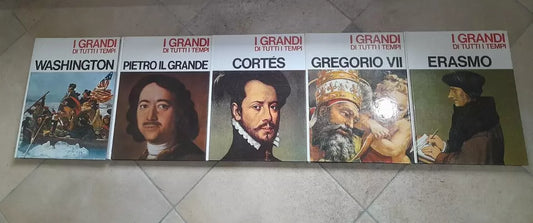 I GRANDI DI TUTTI I TEMPI. 19 VOLUMI. AA.VV. PERIODICI MONDADORI. ANNI '60. RISTAMPE.