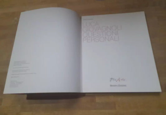 LUCA GIOVAGNOLI QUESTIONI PERSONALI. A CURA DI FRANCO BASILE. MINERVA EDIZIONI 2010. CATALOGO DELLA MOSTRA 22 MAGGIO -19 GIUGNO 2010. COLLANA: PIVARTE.