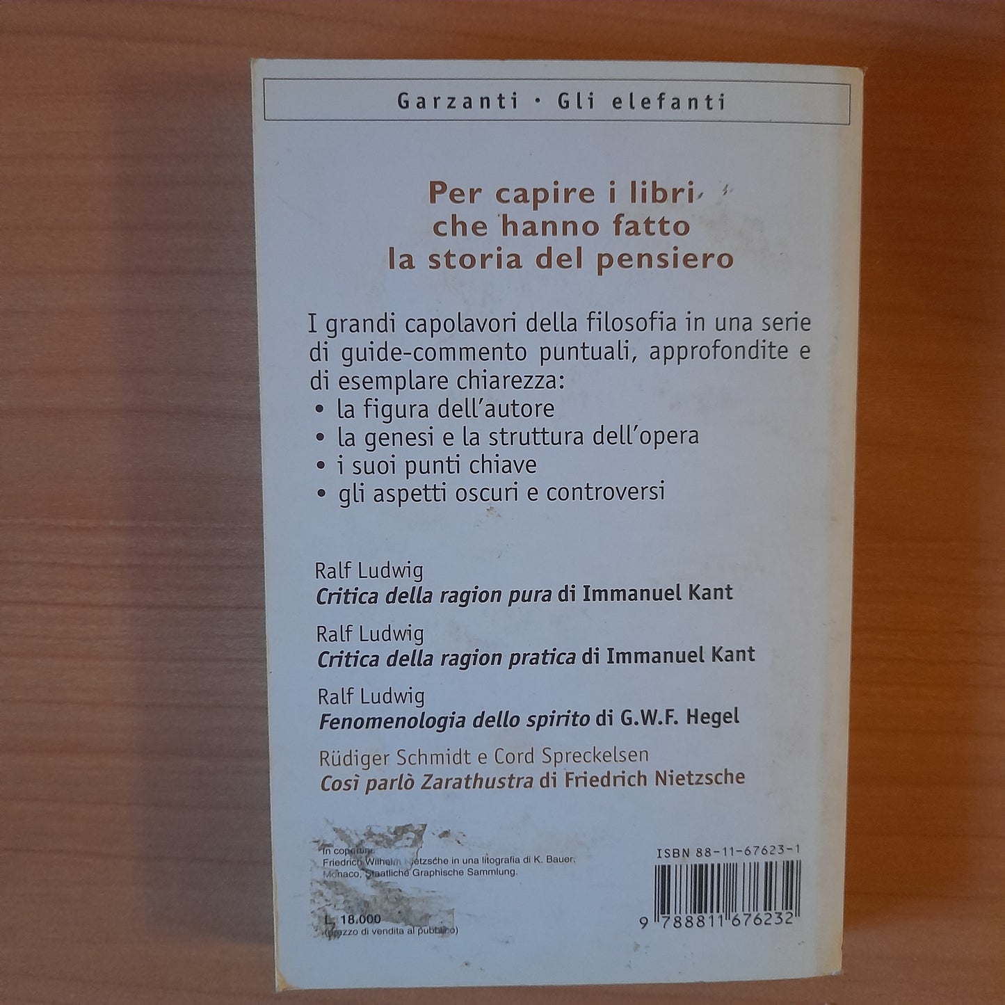 COSI' PARLO' ZARATHUSTRA. GUIDA E COMMENTO. NIETZSCHE. RÜDIGER SCHMIDT E CORD SPRECKELSEN. GARZANTI EDITORE. COLLANA: GLI ELEFANTI SDS. 1° EDIZIONE 1998.