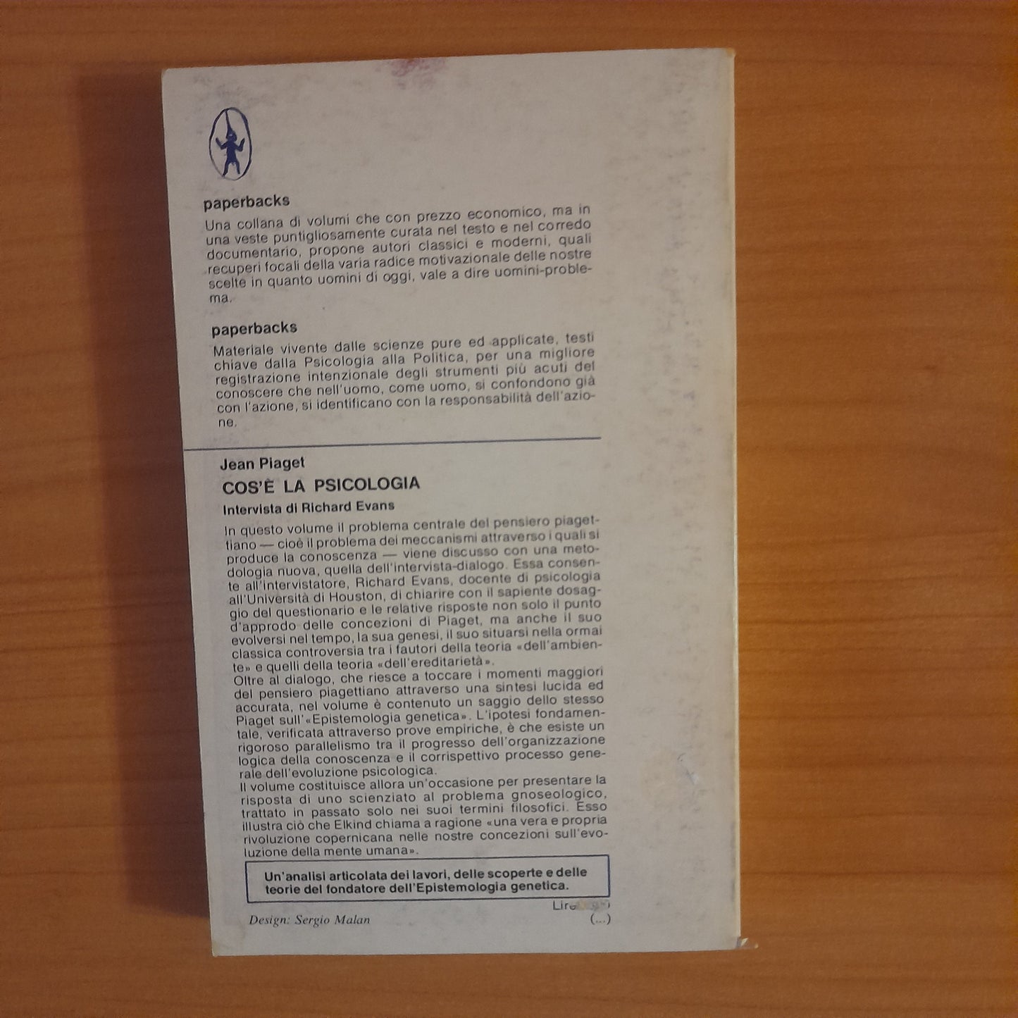 COS'E' LA PSICOLOGIA. JEAN PIAGET. NEWTON COMPTON EDITORI. COLLANA: PAPERBACKS SAGGI 133. 1° EDIZIONE 1979.