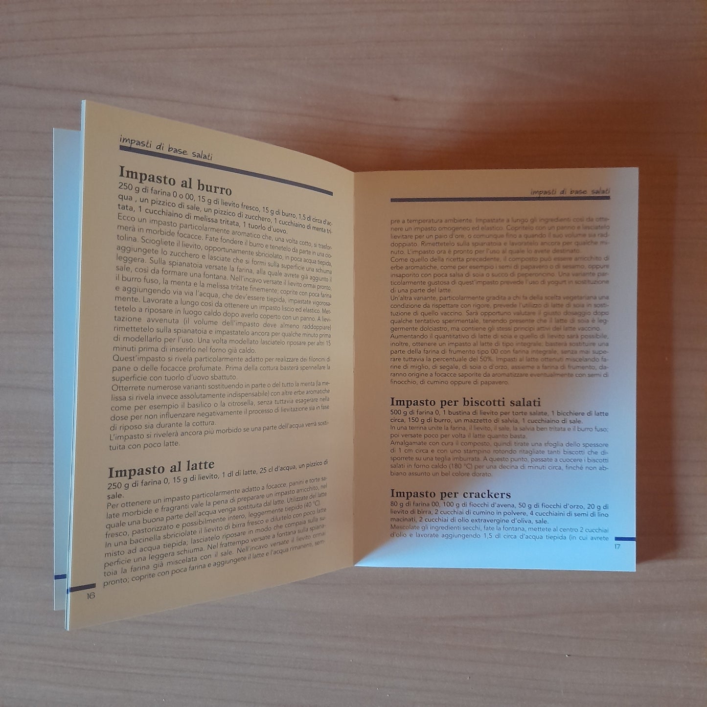 IMPASTI DI BASE. AA.VV. GIUNTI DEMETRA EDITORE. COLLANA: CUCINA MINUTO PER MINUTO. RISTAMPA 2006.