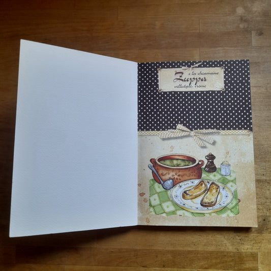 E LA CHIAMANO ZUPPA. VELLUTATE, CREME, MINESTRE E MINESTRONI DI VERDURA. A CURA DI CHIARA SCUDELOTTI. EDIZIONI DEL BALDO. 2° EDIZIONE 2012. COLLANA: RICETTE - NOSTALGIA DI CASA.
