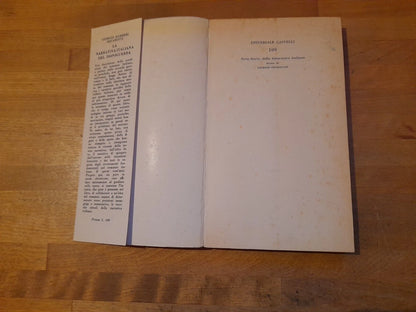 LA NARRATIVA ITALIANA DEL DOPOGUERRA. GIORGIO BARBERI SQUAROTTI. CAPPELLI EDITORE. COLLANA: UNIVERSALE CAPPELLI 109. RISTAMPA 1965.