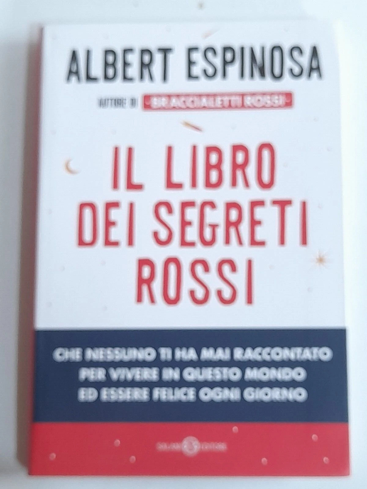 IL LIBRO DEI SEGRETI ROSSI. ALBERT ESPINOSA. SALANI EDITORE. 1° EDIZIONE 2016.