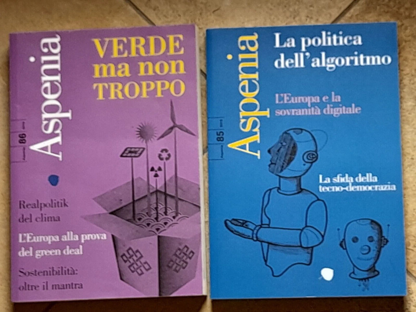 ASPENIA RIVISTA. LOTTO 5 VOLUMI. 2017-2020.  AA.VV. N°: 76-80-85-86-90. GRUPPO 24 ORE.