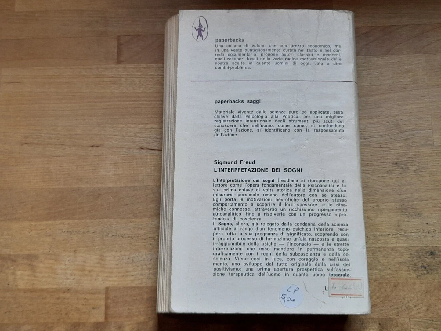 L'INTERPRETAZIONE DEI SOGNI. SIGMUND FREUD. NEWTON COMPTON EDITORI. 9° EDIZIONE 1976. COLLANA: PAPERBACKS SAGGI/ 14.