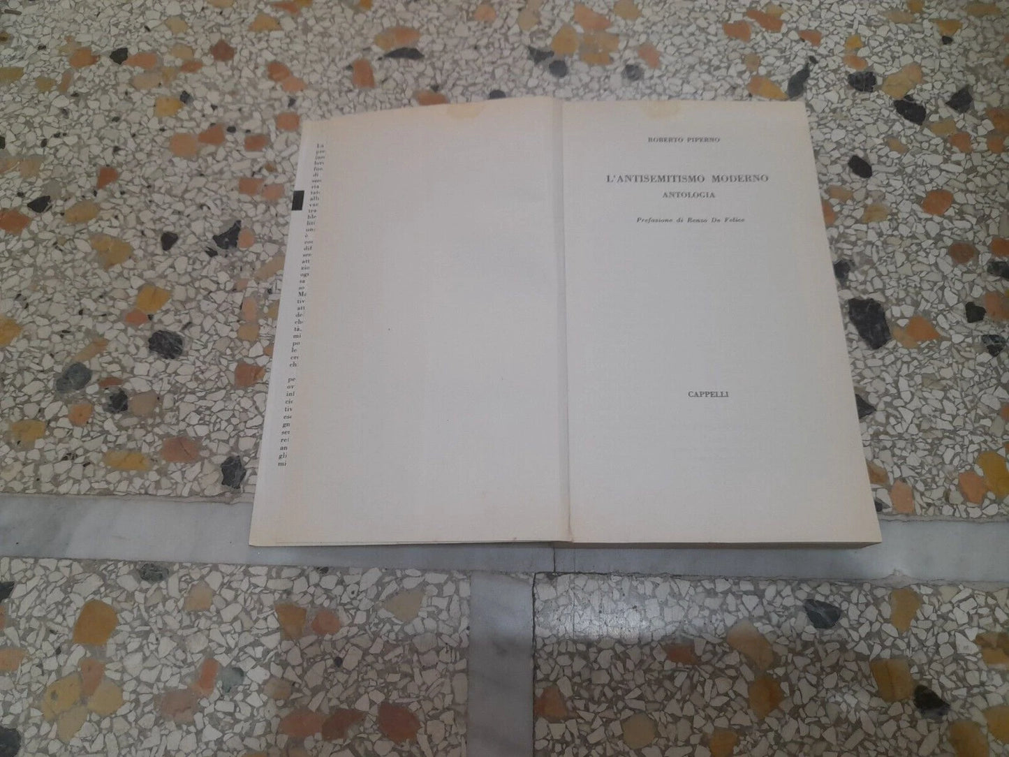 L'ANTISEMITISMO MODERNO. ROBERTO PIPERNO. CAPPELLI EDITTRICE. RISTAMPA 1964. COLLANA: UNIVERSALE CAPPELLI 93.