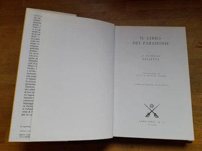 IL LIBRO DEI PARADOSSI. NICHOLAS FALLETTA. LONGANESI & C. EDITORI. COLLANA: "IL CAMMEO" VOLUME 394. 2° EDIZIONE 2003.