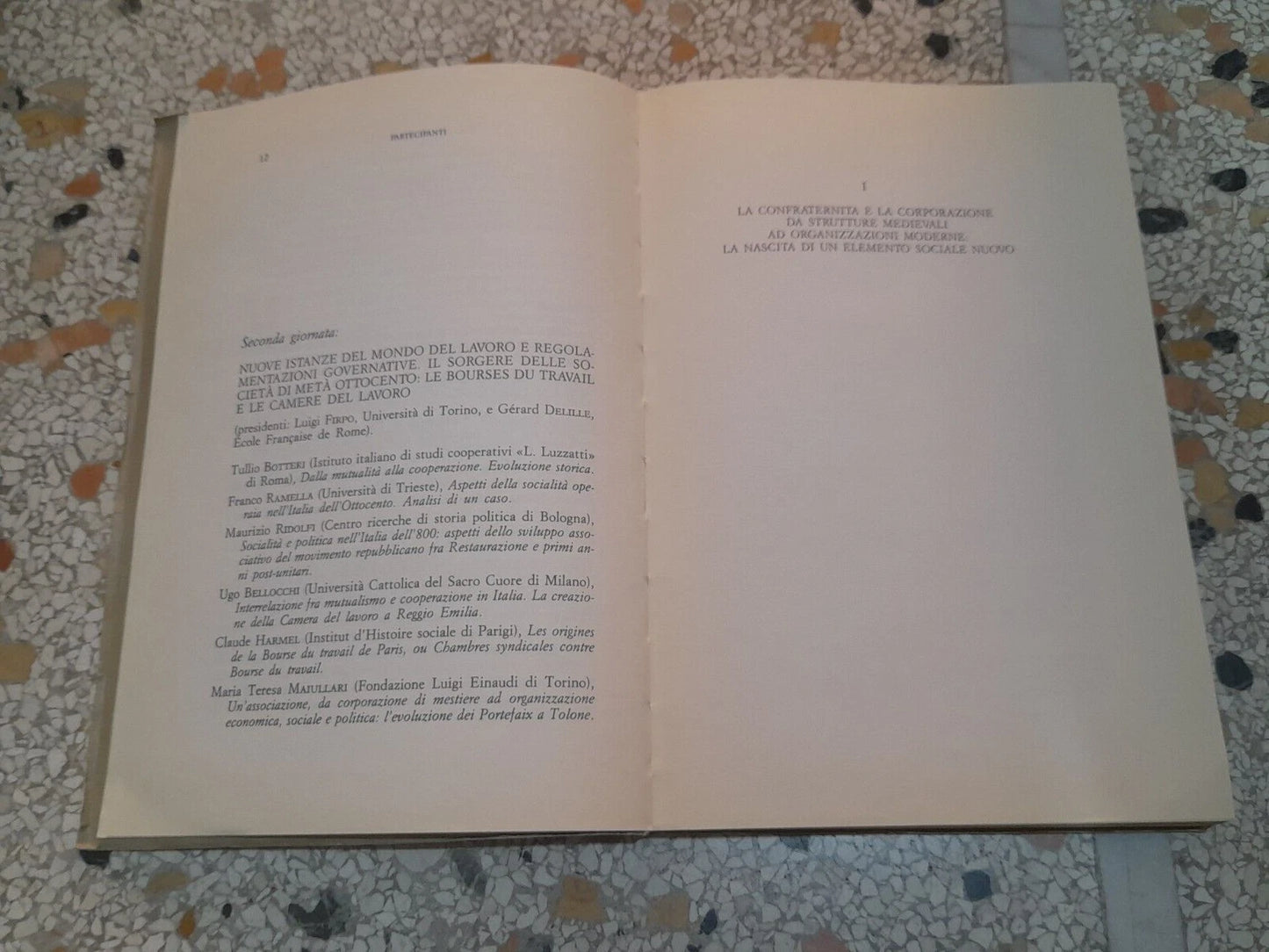 STORIOGRAFIA FRANCESE ED ITALIANA A CONFRONTO SUL FENOMENO ASSOCIATIVO XVII E XIX SECOLO. A CURA DI MARIA TERESA MAIULLARI. FONDAZIONE LUIGI EINAUDI, 1988. COLLANA: "STUDI" 29.