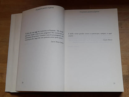 UN PENSIERO POSITIVO AL GIORNO. ROLANDO BALLERINI. LIBERAMENTE EDITORE. 1° EDIZIONE 2009.