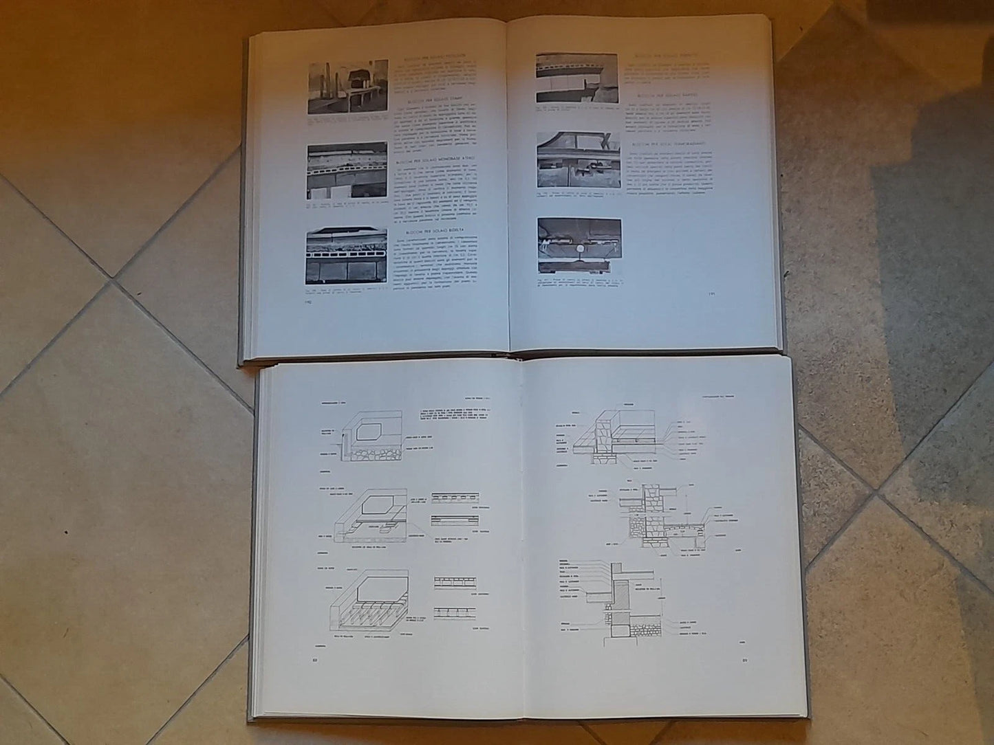 ELEMENTI COSTRUTTIVI NELL'ARCHITETTURA. 2 VOLUMI. LIBERO GUARNERI. GORLICH EDITORE 1964.