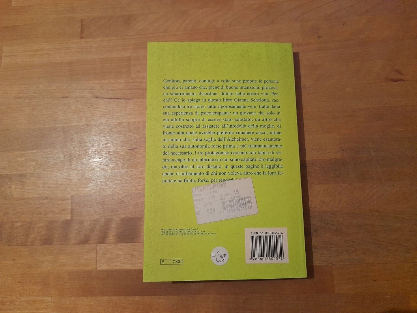 PER IL TUO BENE. PICCOLI CRIMINI IN NOME DELL'AFFETTO. GIANNA SCHELOTTO. MONDADORI EDITORE. COLLANA: OSCAR BESTSELLERS 1220. 1° EDIZIONE 2002.
