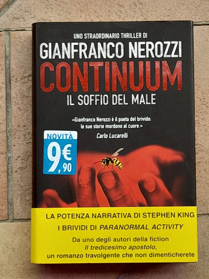 CONTINUUM IL SOFFIO DEL MALE. GIANFRANCO NEROZZI. 1° EDIZIONE 2012. COLLANA: TRE60 N.15. TRE60 EDITORE.