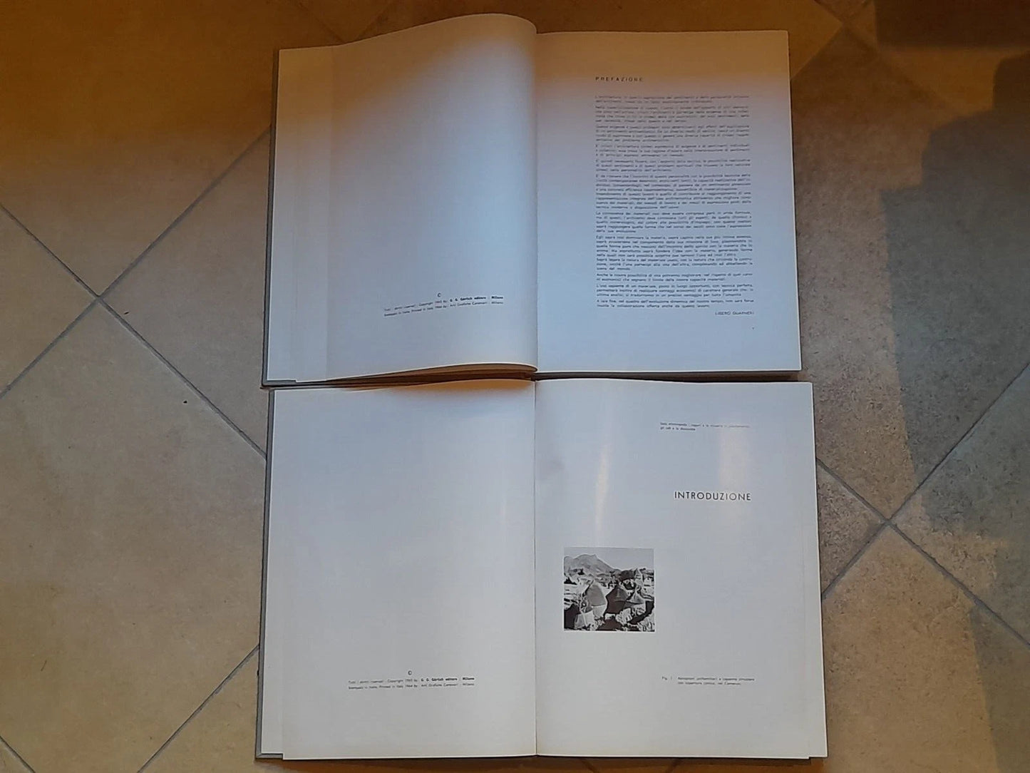 ELEMENTI COSTRUTTIVI NELL'ARCHITETTURA. 2 VOLUMI. LIBERO GUARNERI. GORLICH EDITORE 1964.