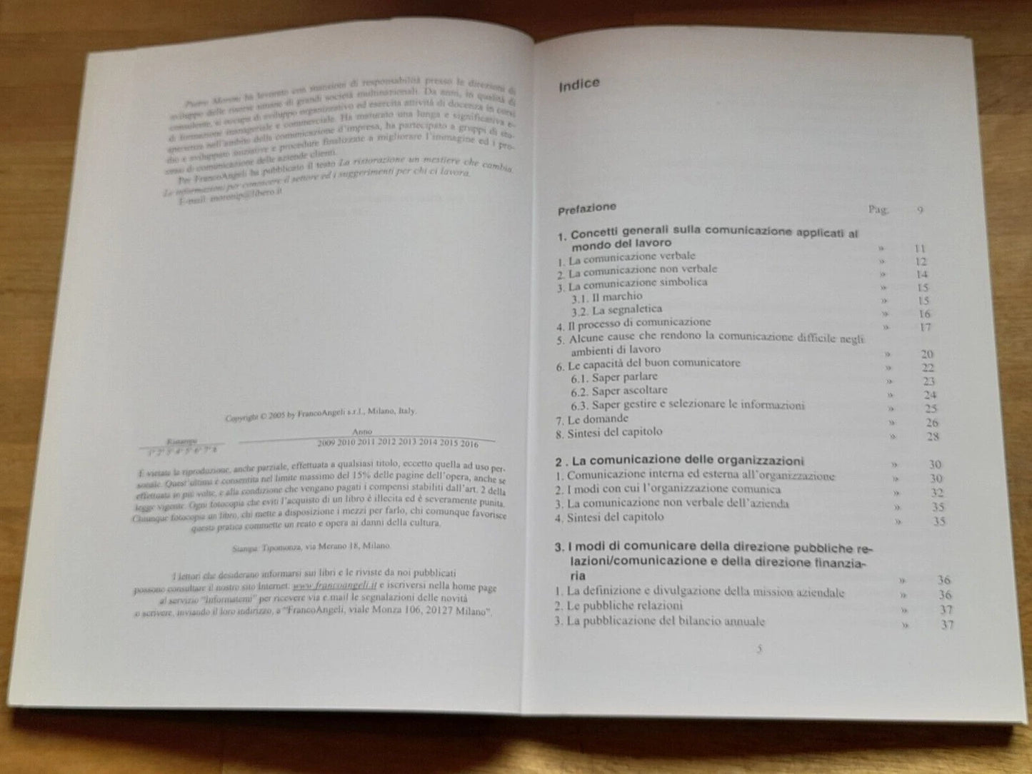 CAPIRSI, ASCOLTARE, PARLARE. UN NUOVO APPROCCIO ALLA COMUNICAZIONE IN AZIENDA. PIETRO MORONI. FRANCOANGELI EDITORE. 1° EDIZIONE 2005, 2° RISTAMPA 2010. COLLANA. F.P. FORMAZIONE PERMANENTE, PROBLEMI D'OGGI 561.300.