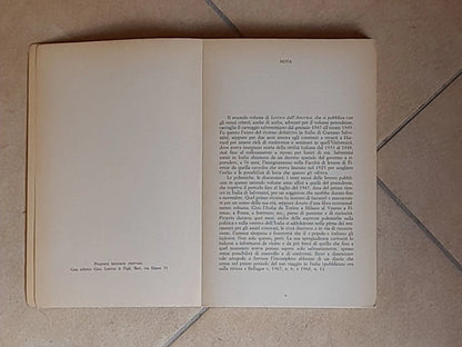 LETTERE DALL'AMERICA 1947/1949. GAETANO SALVEMINI. COLLANA: LIBRI DEL TEMPO LATERZA 104/105. LATERZA EDITORI.  1° EDIZIONE 1968.