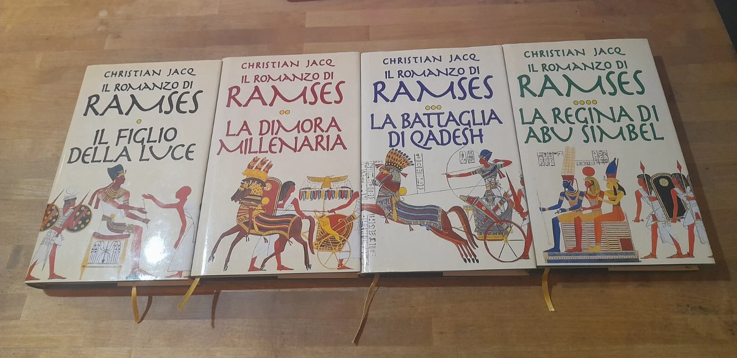 IL ROMANZO DI RAMSES 4 VOLUMI. CHRISTIAN JACQ. EDIZIONE EUROCLUB. INCOMPLETO. 4 VOLUMI DI 5. 1997 - 1998.