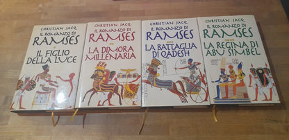 IL ROMANZO DI RAMSES 4 VOLUMI. CHRISTIAN JACQ. EDIZIONE EUROCLUB. INCOMPLETO. 4 VOLUMI DI 5. 1997 - 1998.