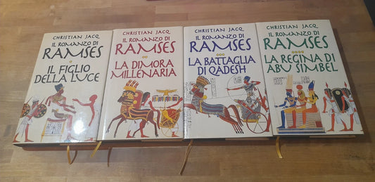 IL ROMANZO DI RAMSES 4 VOLUMI. CHRISTIAN JACQ. EDIZIONE EUROCLUB. INCOMPLETO. 4 VOLUMI DI 5. 1997 - 1998.