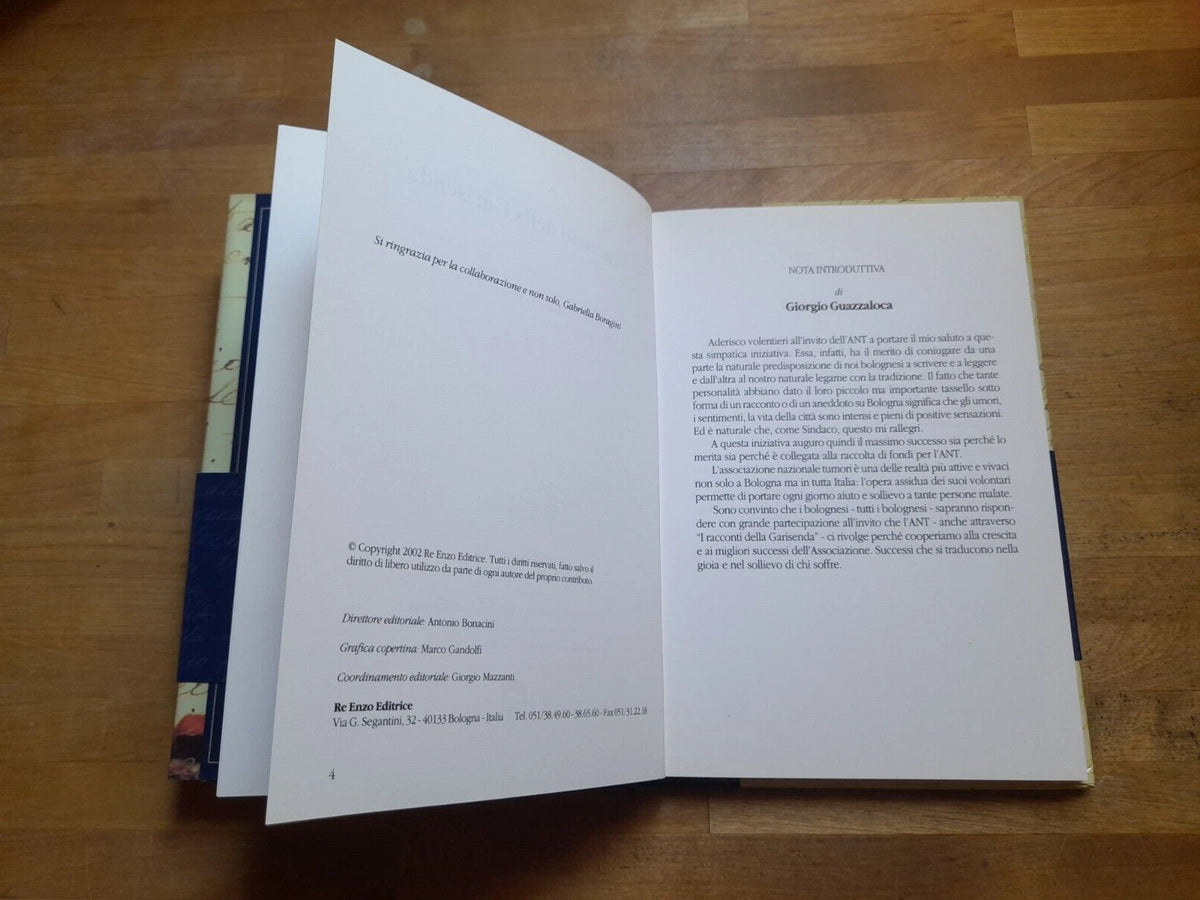 I RACCONTI DELLA GARISENDA. A CURA DI CRISTIANO GOVERNA. RE ENZO EDITRICE, 2002.