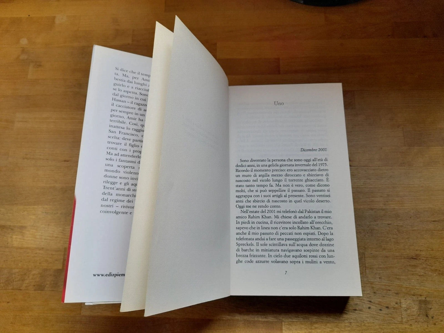 IL CACCIATORE DI AQUILONI. KHALED HOSSEINI. PIEMME EDITORE. XLII EDIZIONE, APRILE 2007.