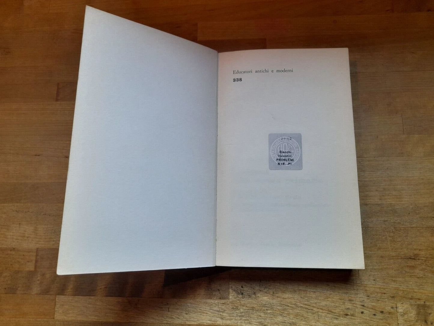 PROBLEMI DELLA SCUOLA PRIMARIA. BRUNA BIANCHI VALENTINI. LA NUOVA ITALIA EDITRICE. 2° RISTAMPA 1982. COLLANA: EDUCATORI ANTICHI E MODERNI 338.