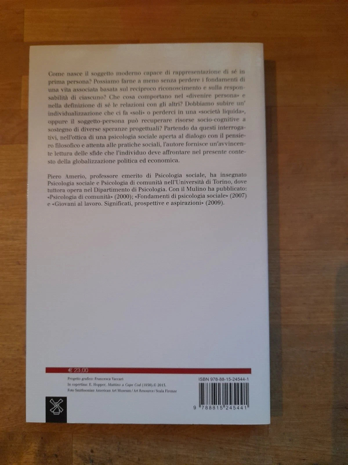 L'ALTRO NECESSARIO. CONTRO LA SOLITUDINE DELA SOCIETA' MODERNA. PINO AMERIO. SOCIETA' EDITRICE IL MULINO. COLLANA:  SAGGI 791. 1° EDIZIONE 2013.