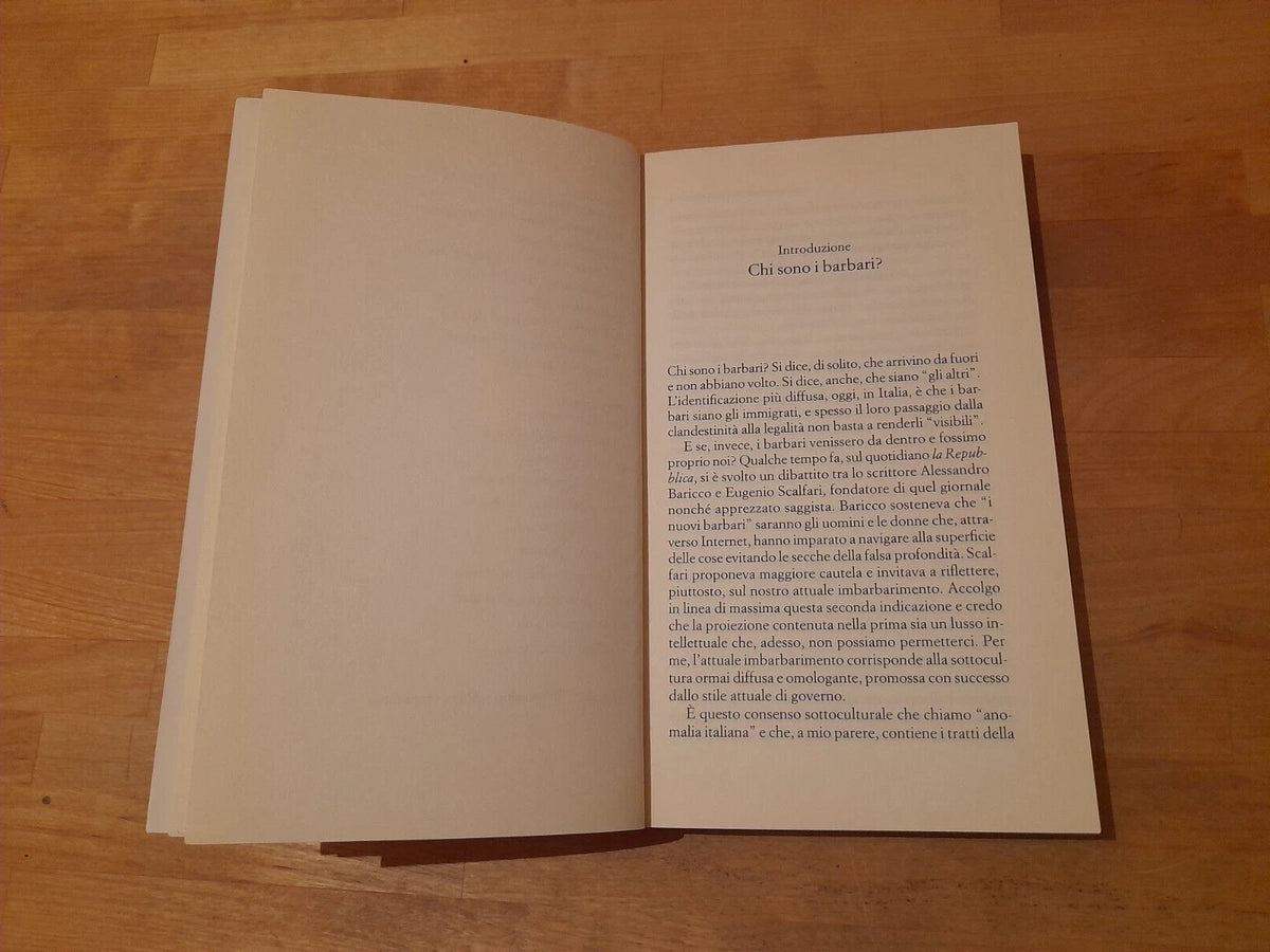 NOI I BARBARI. PIER ALDO ROVATTI. RAFFAELLO CORTINA EDITORE. 1° EDIZIONE 2011. COLLANA: MINIMA 110.