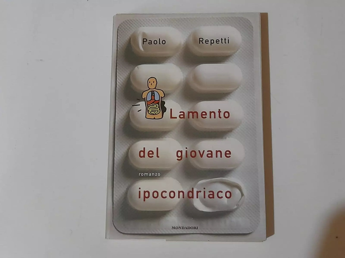 LAMENTO DEL GIOVANE IPOCONDRIACO. PAOLO REPETTI. MONDADORI EDITORE. 1° EDIZIONE APRILE 2000. COLLANA: SCRITTORI ITALIANI.