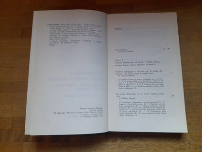 L'INNOVAZIONE NELLA SCUOLA ELEMENTARE. FRANCESCO FRABBONI. LA NUOVA ITALIA EDITRICE. 1° RISTAMPA 1983. COLLANA: EDUCATORI ANTICHI E MODERNI 361.