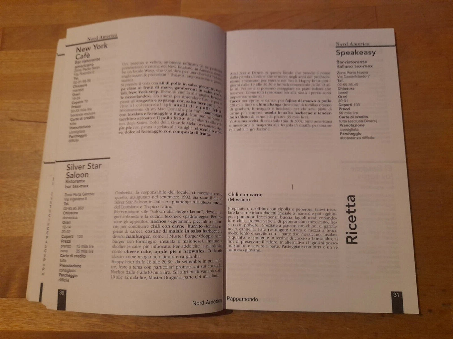 PAPPAMONDO. GUIDA AI RISTORANTI STRANIERI DI MILANO. COLLANA: I LIBRI DI TERRE DI MEZZO. AA.VV. EDITRICE BERTI, 1° EDIZIONE 1997.