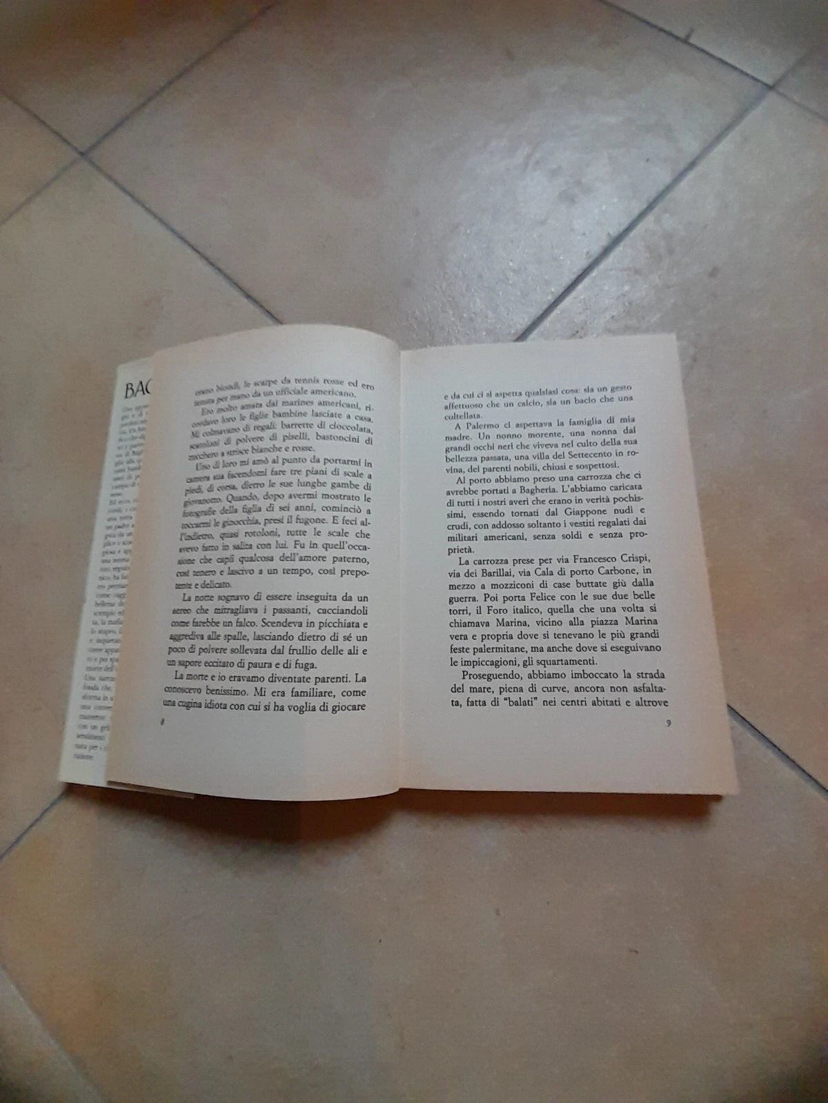 BAGHERIA. DACIA MARAINI. RIZZOLI EDITORE. 6° EDIZIONE MARZO 1993. COLLANA: LA SCALA.