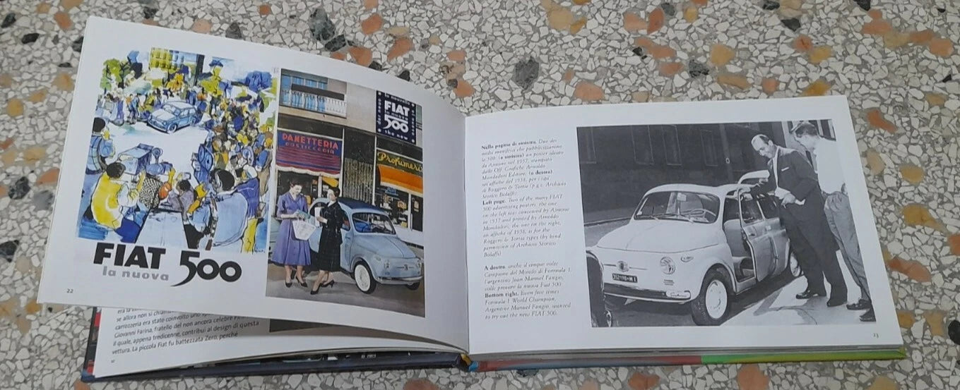 FIAT 500. PICCOLO GRANDE MITO. ALESSANDRO SANNIA. GRIBAUDO EDITORE. 1° EDIZIONE 2005. IN ITALIANO E IN INGLESE.