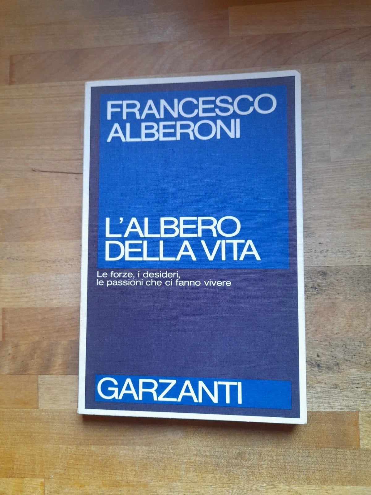 L' ALBERO DELLA VITA. FRANCESCO ALBERONI. GARZANTI EDITORE. COLLANA: GARZANTI SAGGI BLU. 1° EDIZIONE FEBBRAIO 1982.
