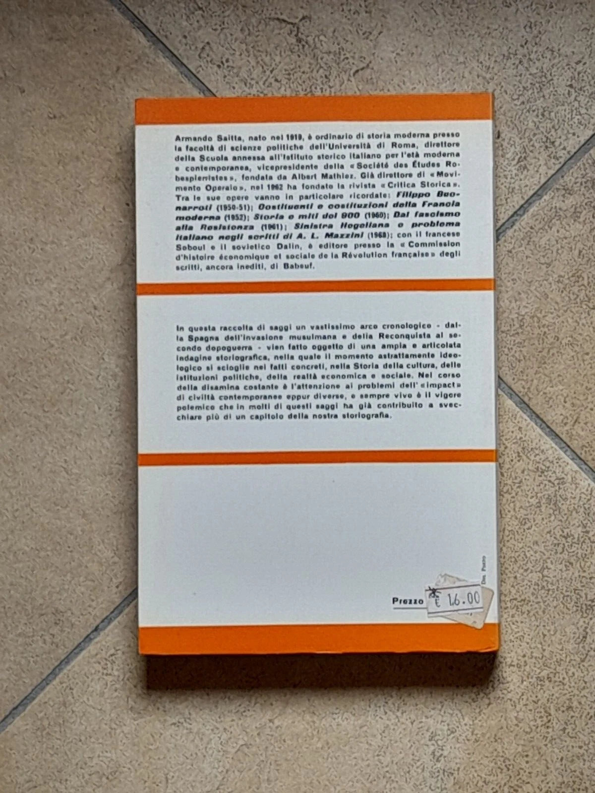 ASPETTI E MOMENTI DELLA CIVILTA' EUROPEA. ANDREA SAITTA. COLLANA: QUADERNI DI CRITICA STORICA, N. 1. GUIDA EDITORI. RISTAMPA 1971.
