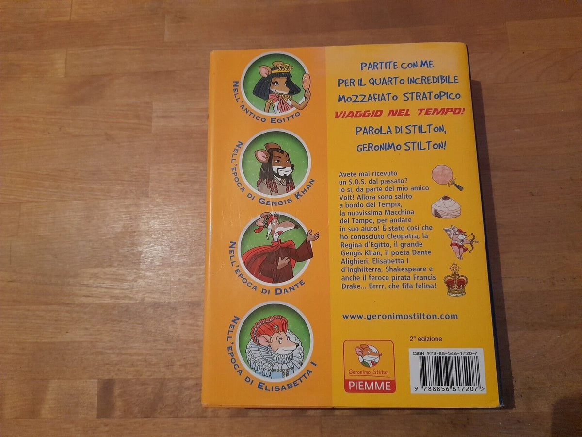 VIAGGIO NEL TEMPO-4. GERONIMO STILTON. EDIZIONI PIEMME. CON IL TOPO-POSTER DELLE PIRAMIDI. 2° EDIZIONE 2011.