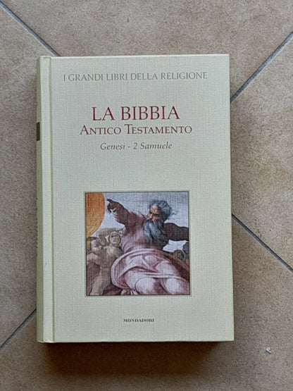 LA BIBBIA ANTICO TESTAMENTO. GENESI - 2 SAMUELE. DIEGO MANETTI - STEFANO ZUFFI. RISTAMPA MONDADORI 2006. COLLANA: I GRANDI LIBRI DELLA RELIGIONE. EDIZIONE SPECIALE PER TV SORRISI E CANZONI.