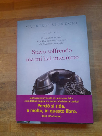 STAVO SOFFRENDO MA MI HAI INTERROTTO. MAURIZIO SBORDONI. EDIZIONI SAN PAOLO. COLLANA: NARRATORI. 2° EDIZIONE 2013.
