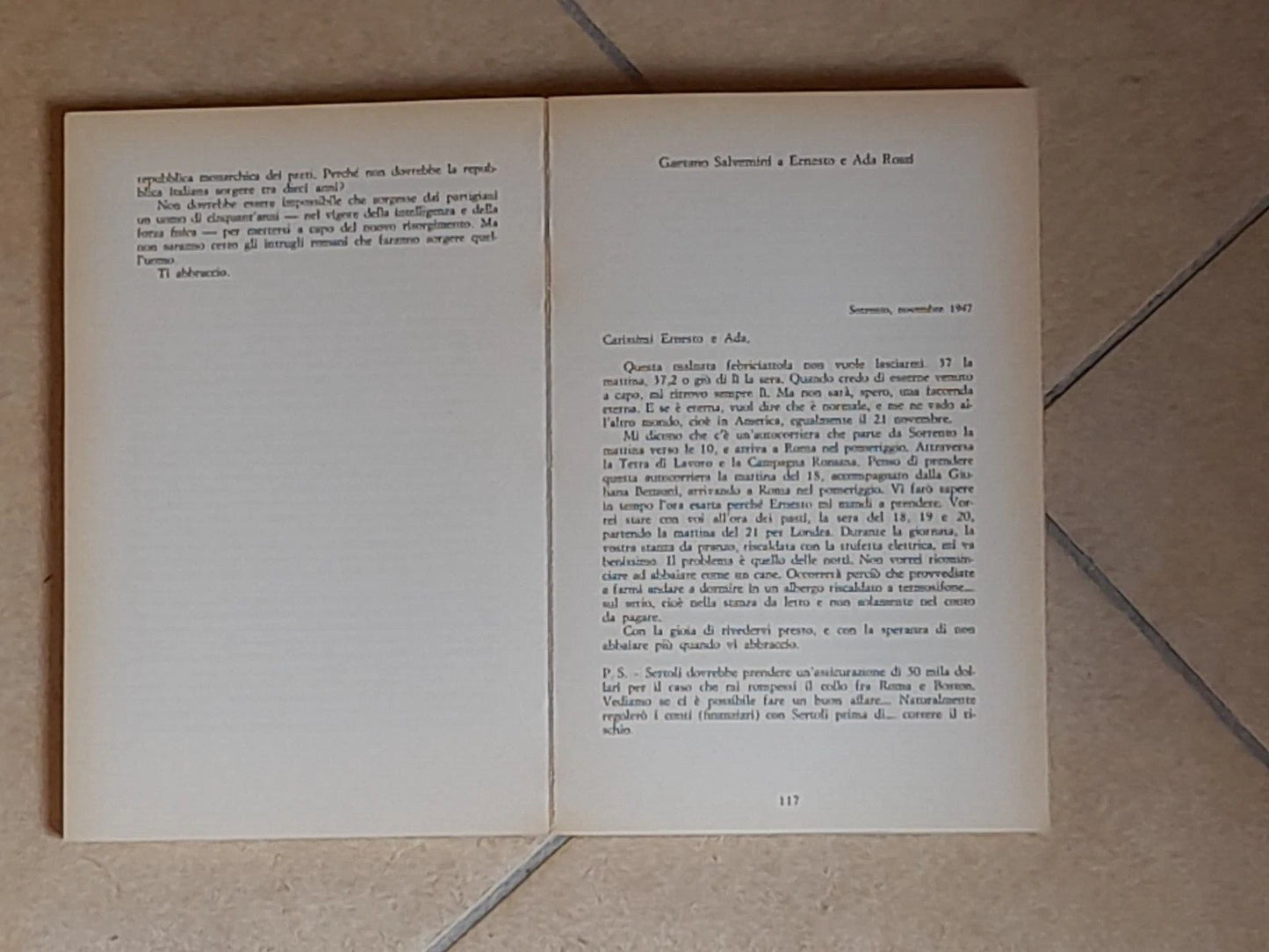 LETTERE DALL'AMERICA 1947/1949. GAETANO SALVEMINI. COLLANA: LIBRI DEL TEMPO LATERZA 104/105. LATERZA EDITORI.  1° EDIZIONE 1968.